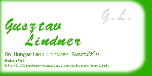 gusztav lindner business card